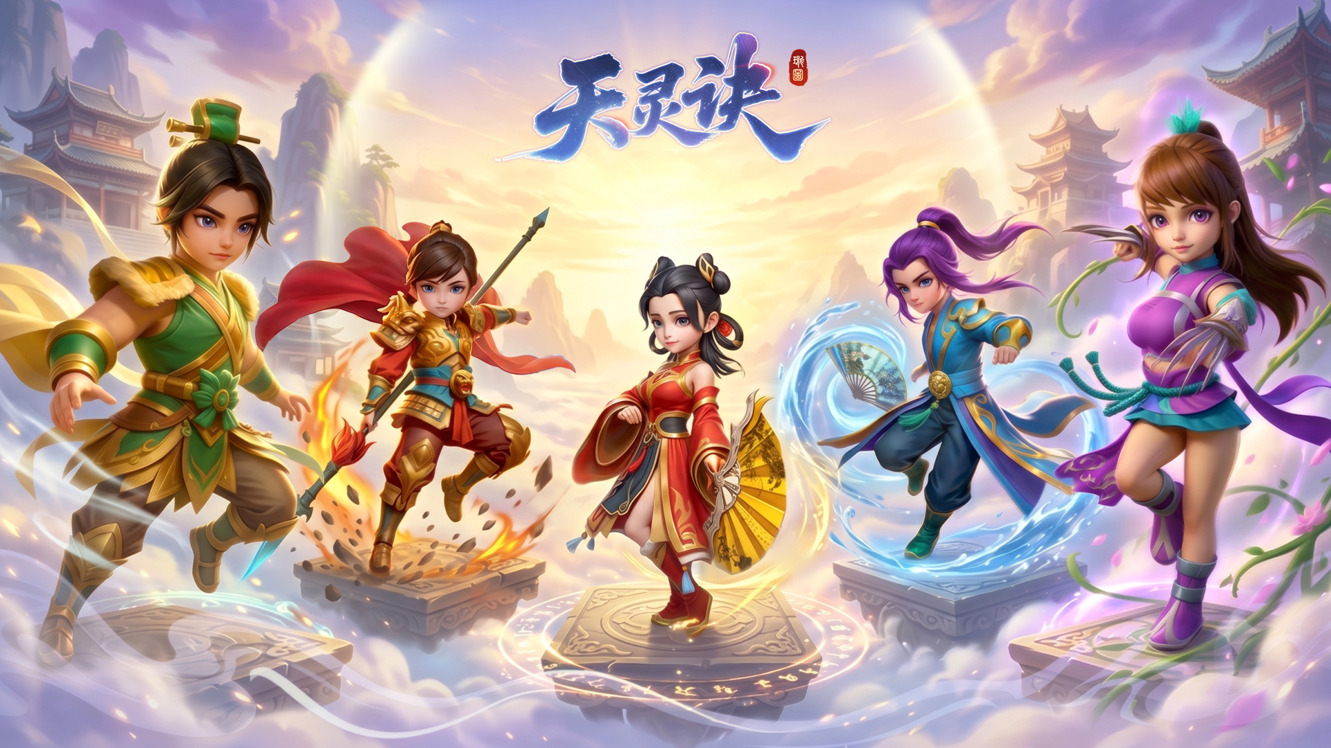 《水墨国风回合新选择，〈天灵诀手游〉凭五行策略打破氪金内卷》（游戏评测向）